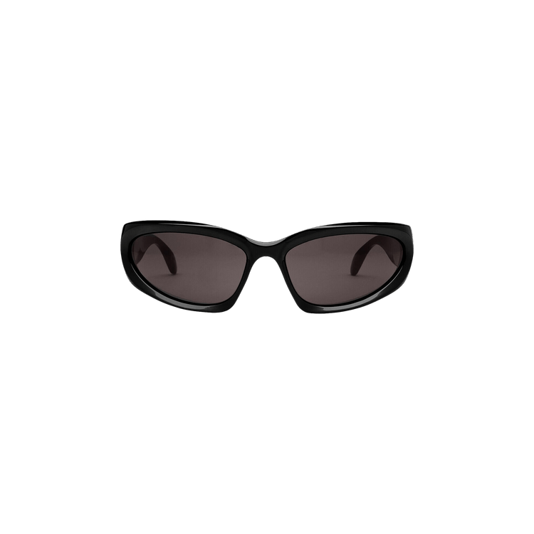 Balenciaga Swift Oval Sunglasses — Black | Sorenzia