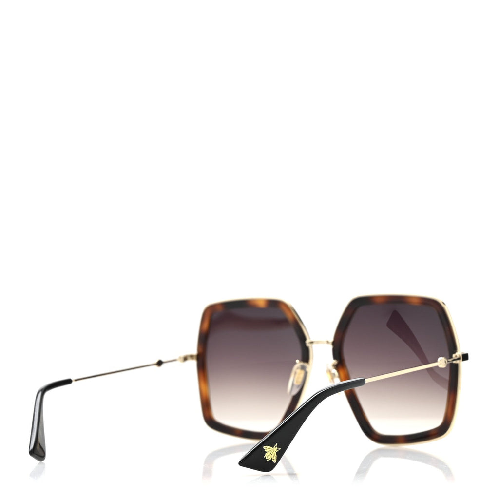 Gucci Square Sunglasses — Tortoise GG0106S