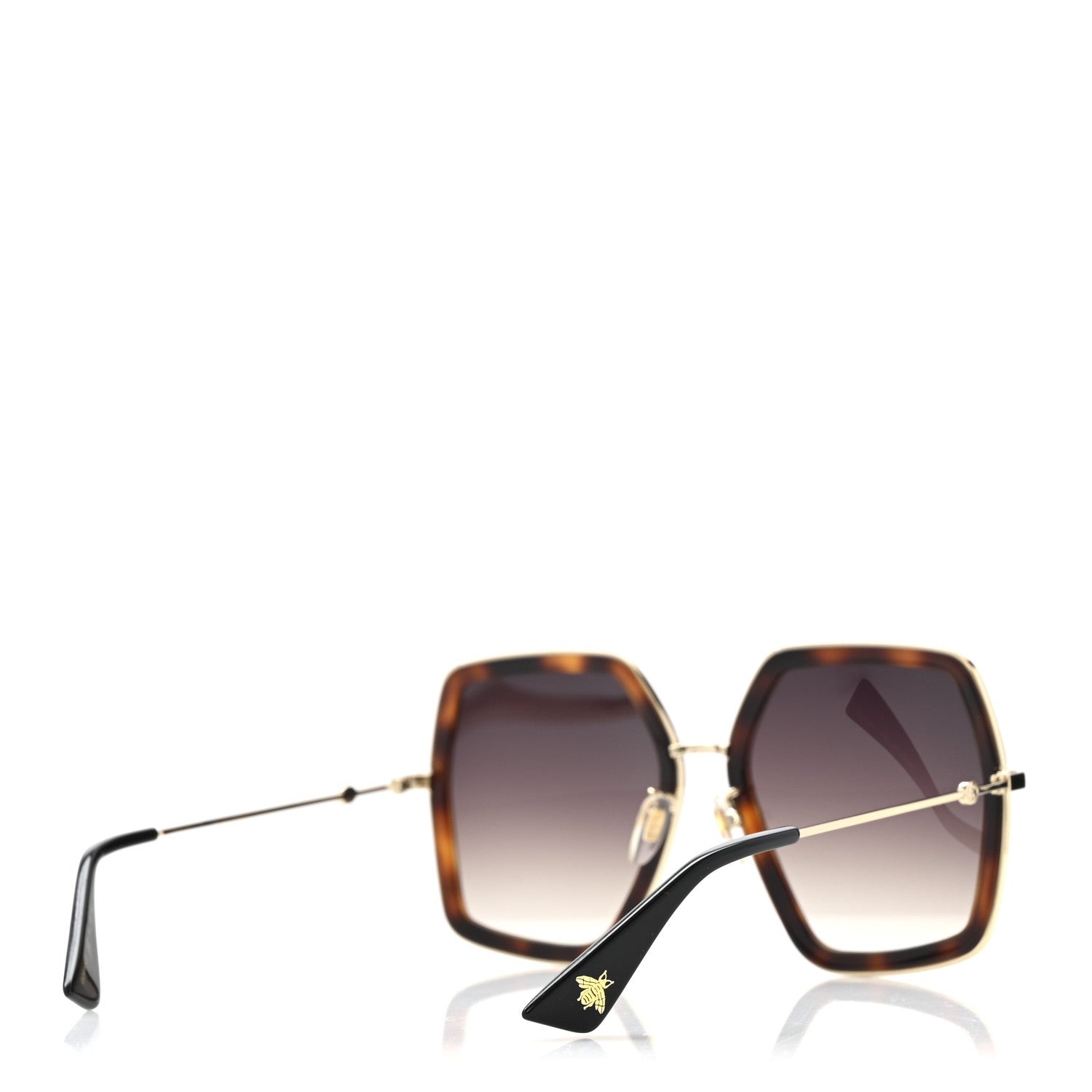 Gucci Square Sunglasses — Tortoise GG0106S