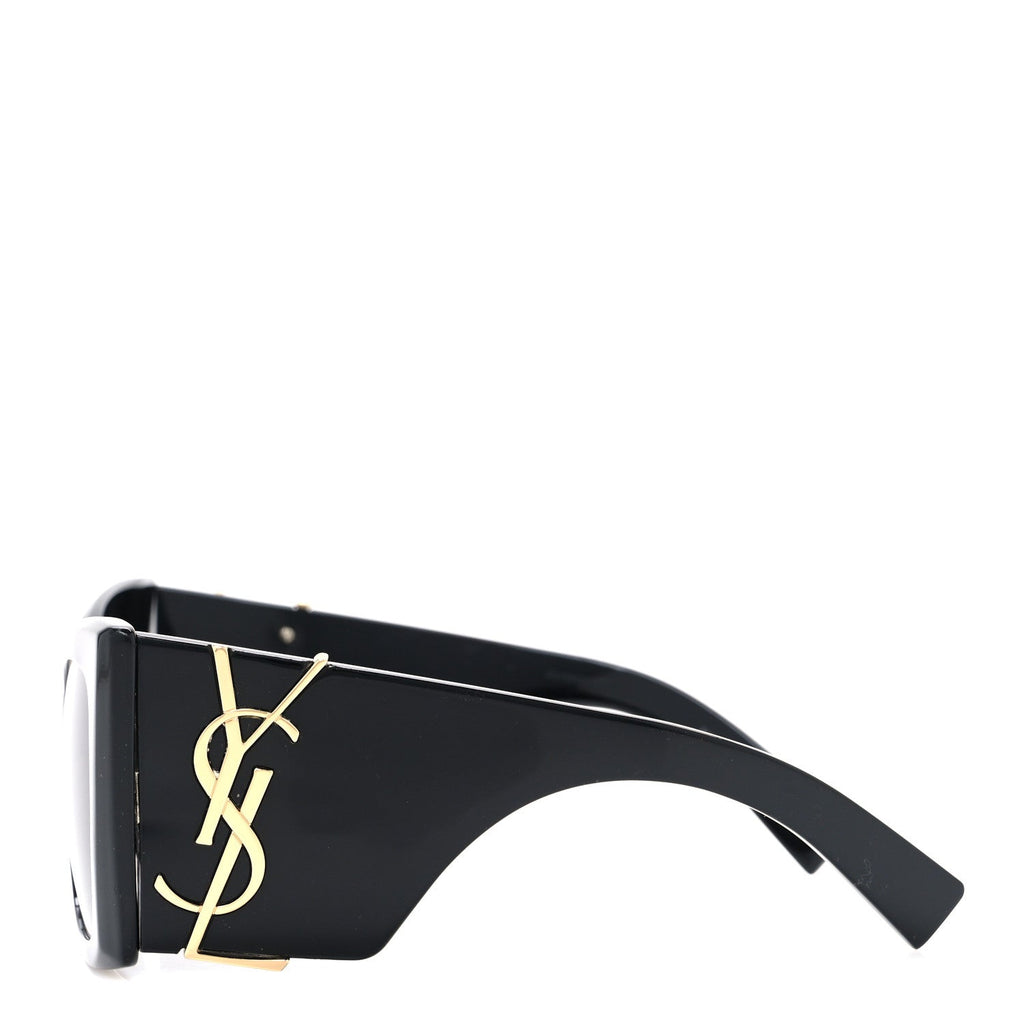Saint Laurent Square Sunglasses — Black