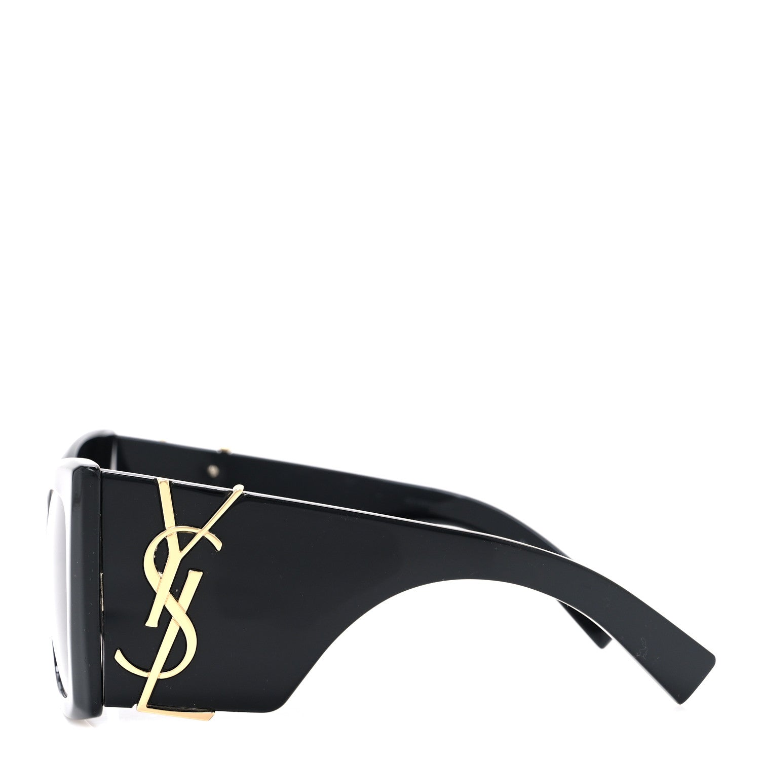 Saint Laurent Square Sunglasses — Black