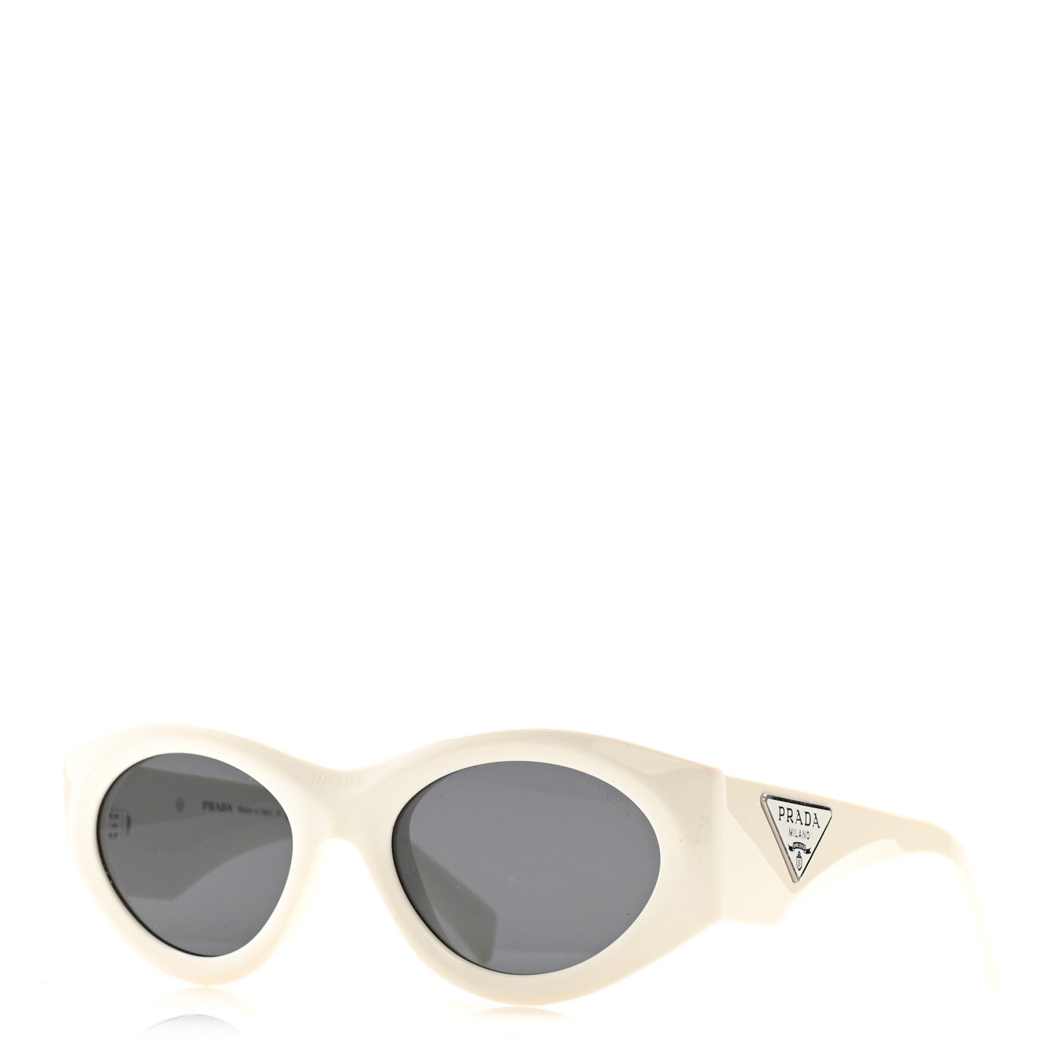 Prada Oval Sunglasses — White SPR 20Z