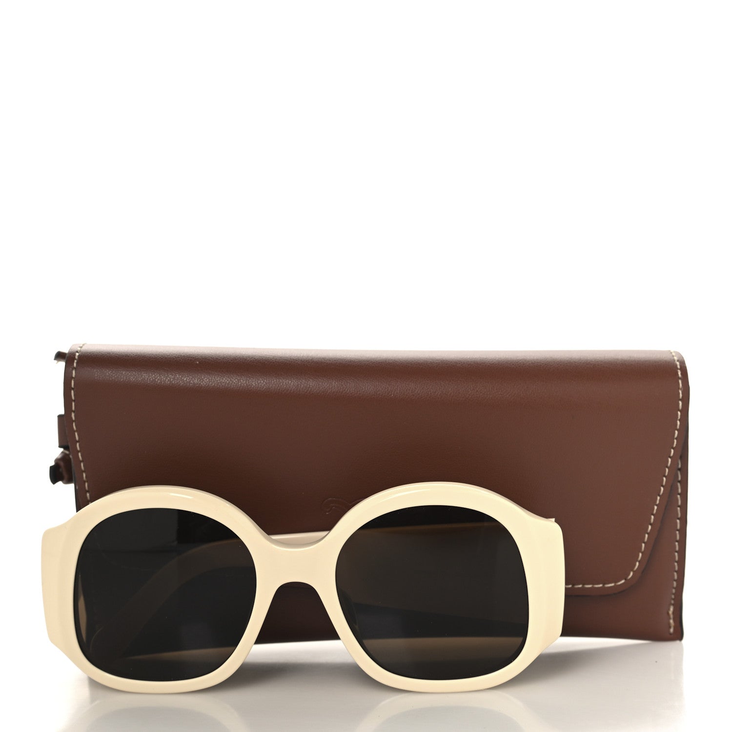 Celine Square Sunglasses — White