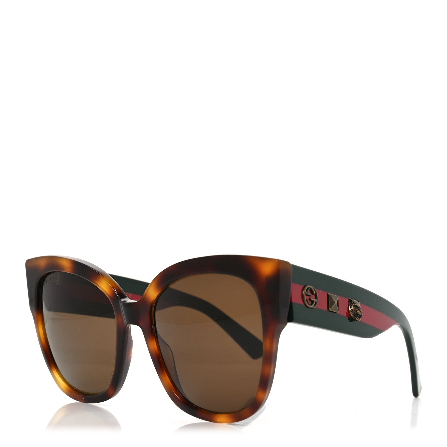 Gucci Square Sunglasses — Tortoise GG0059S