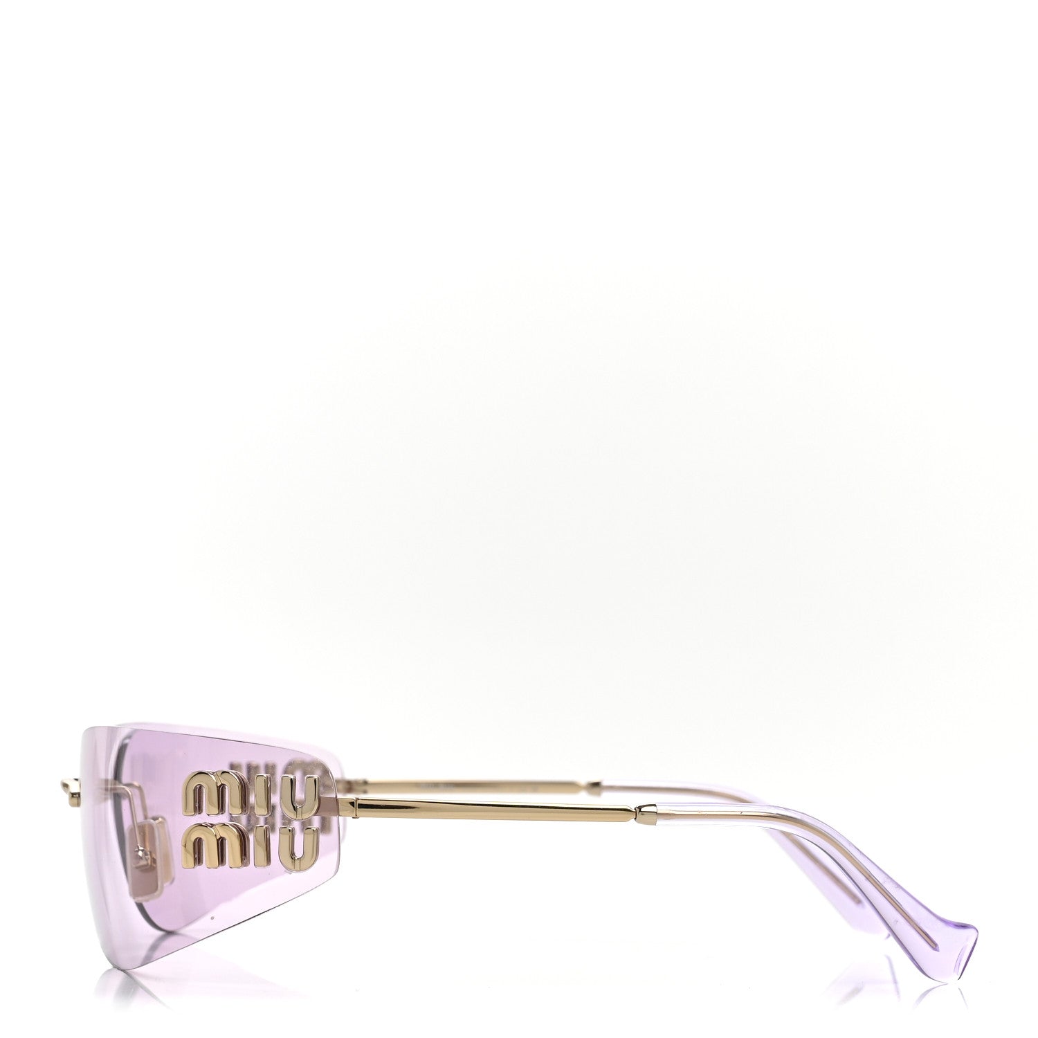 Miu Miu Square Sunglasses — Purple