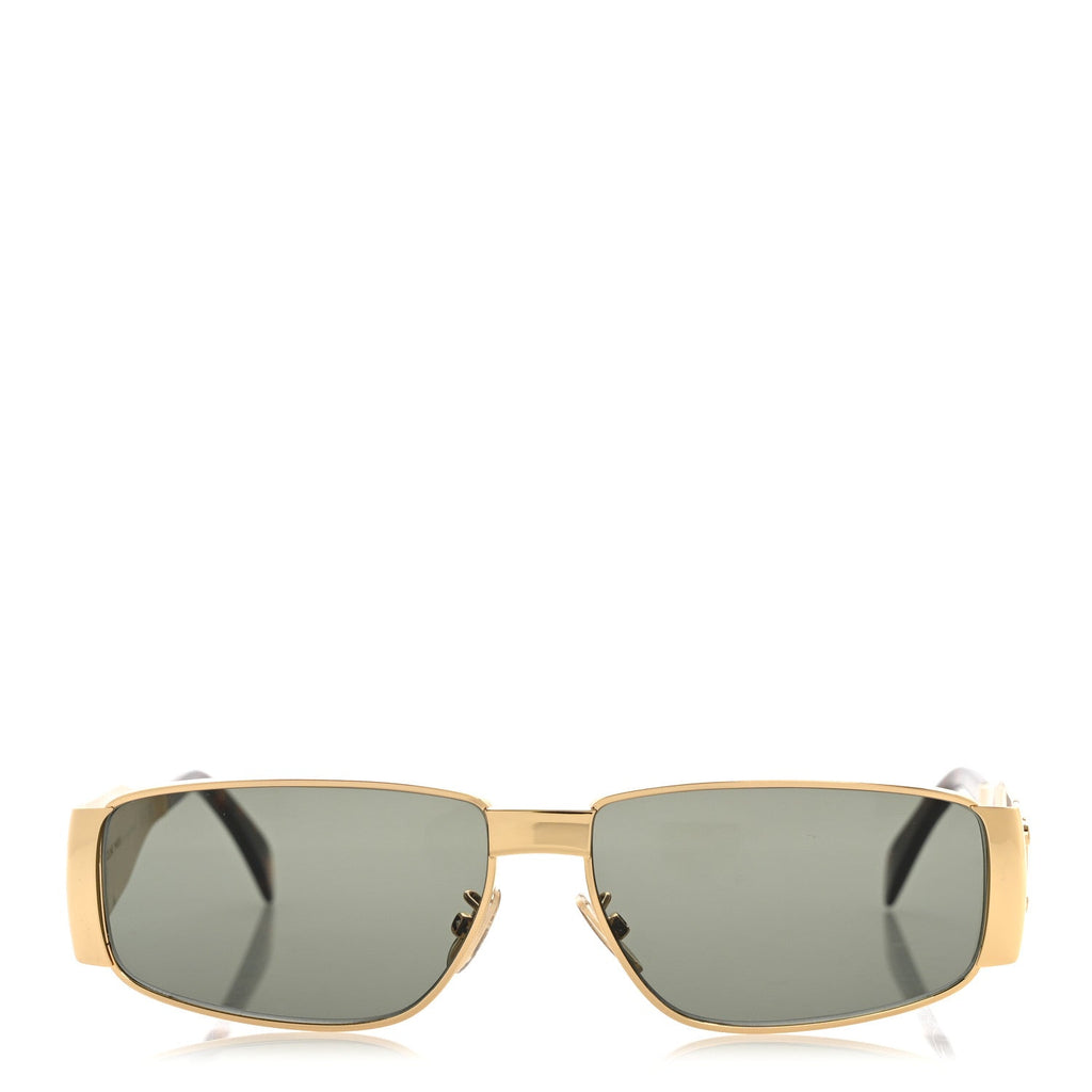 Celine Square Sunglasses — Green