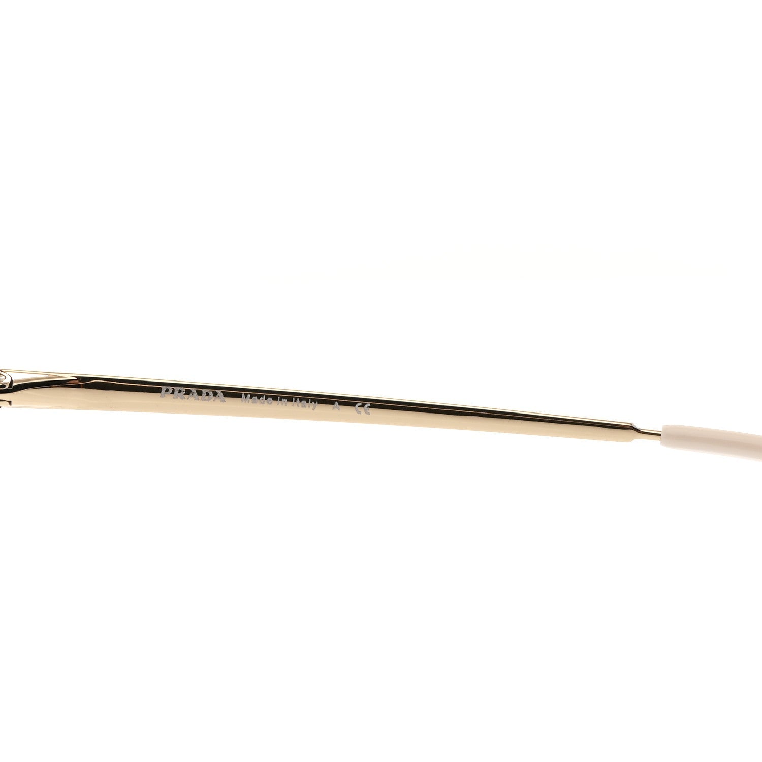 Prada Oversized Round Sunglasses — Gold SPR 59X