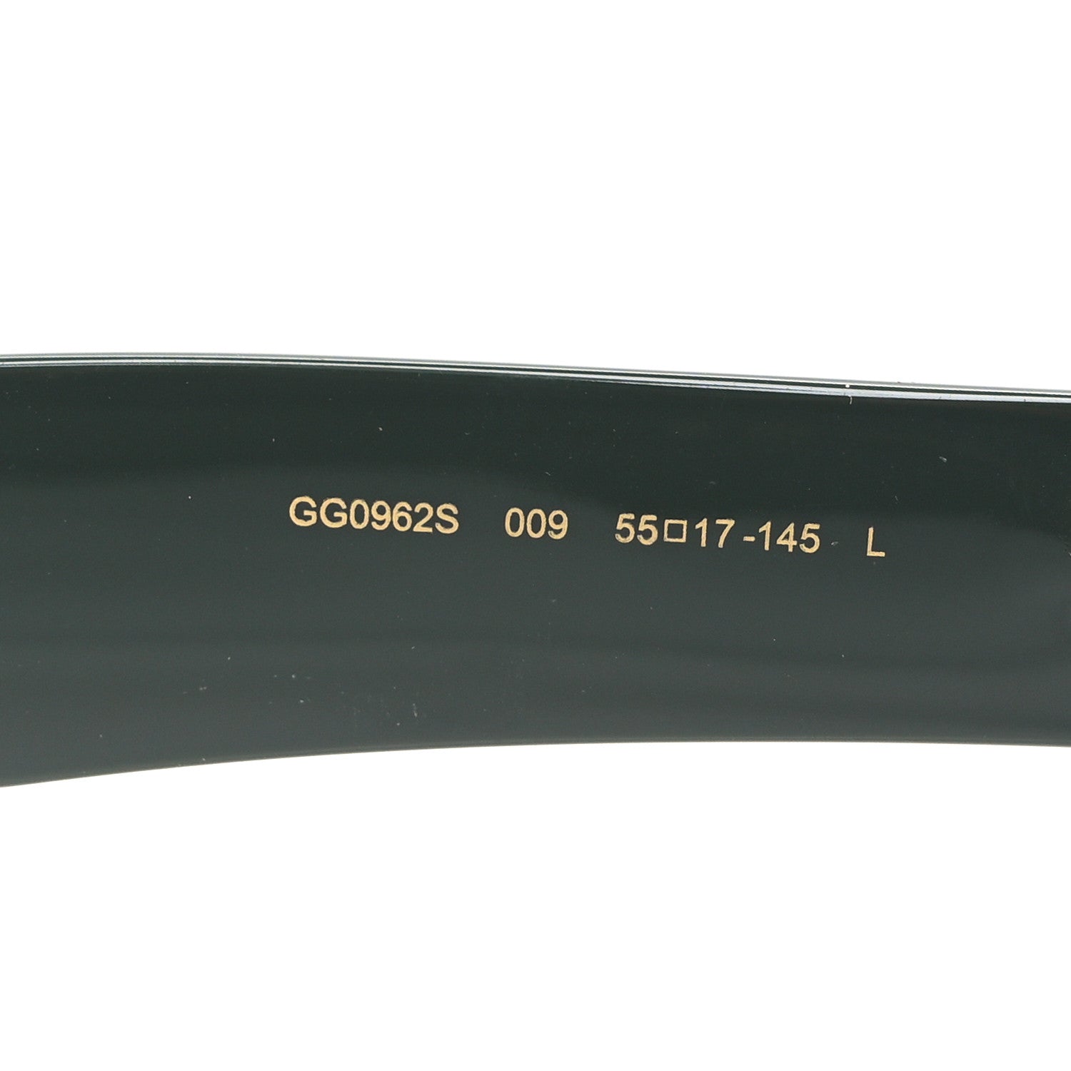 Gucci Rectangle Sunglasses — Black GG0962S