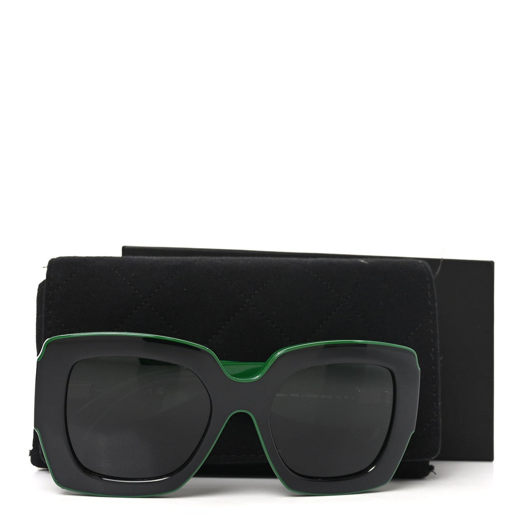 Chanel Square Sunglasses — Black