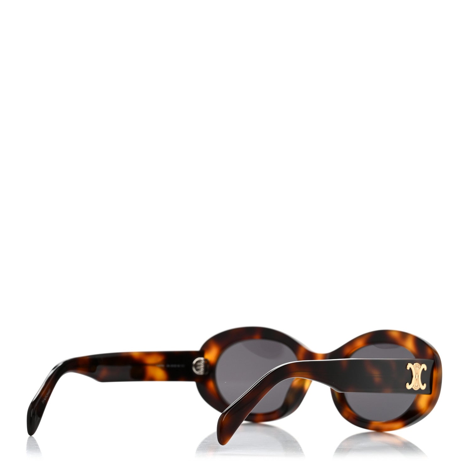 Celine Oval Sunglasses — Havana