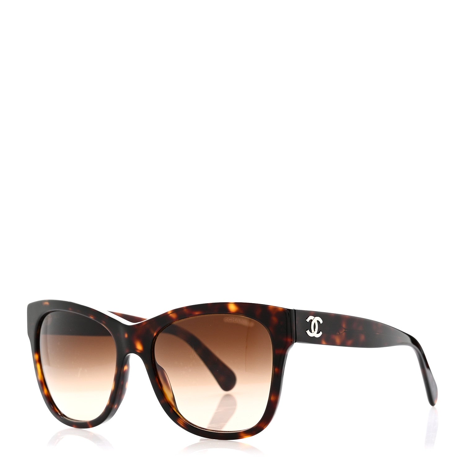 Chanel Square Sunglasses — Tortoise