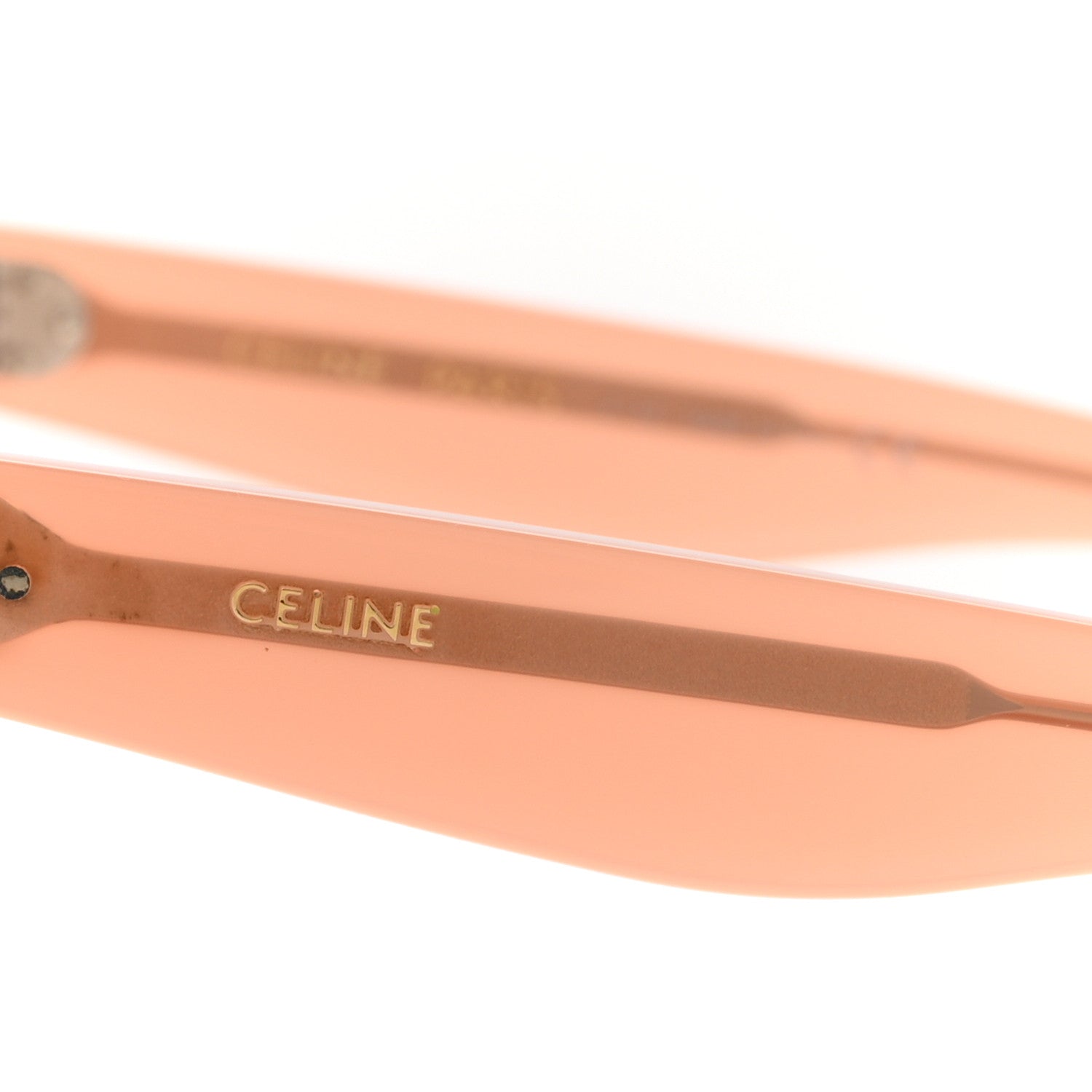 Celine Oversized Round Sunglasses CL4005FN Peach
