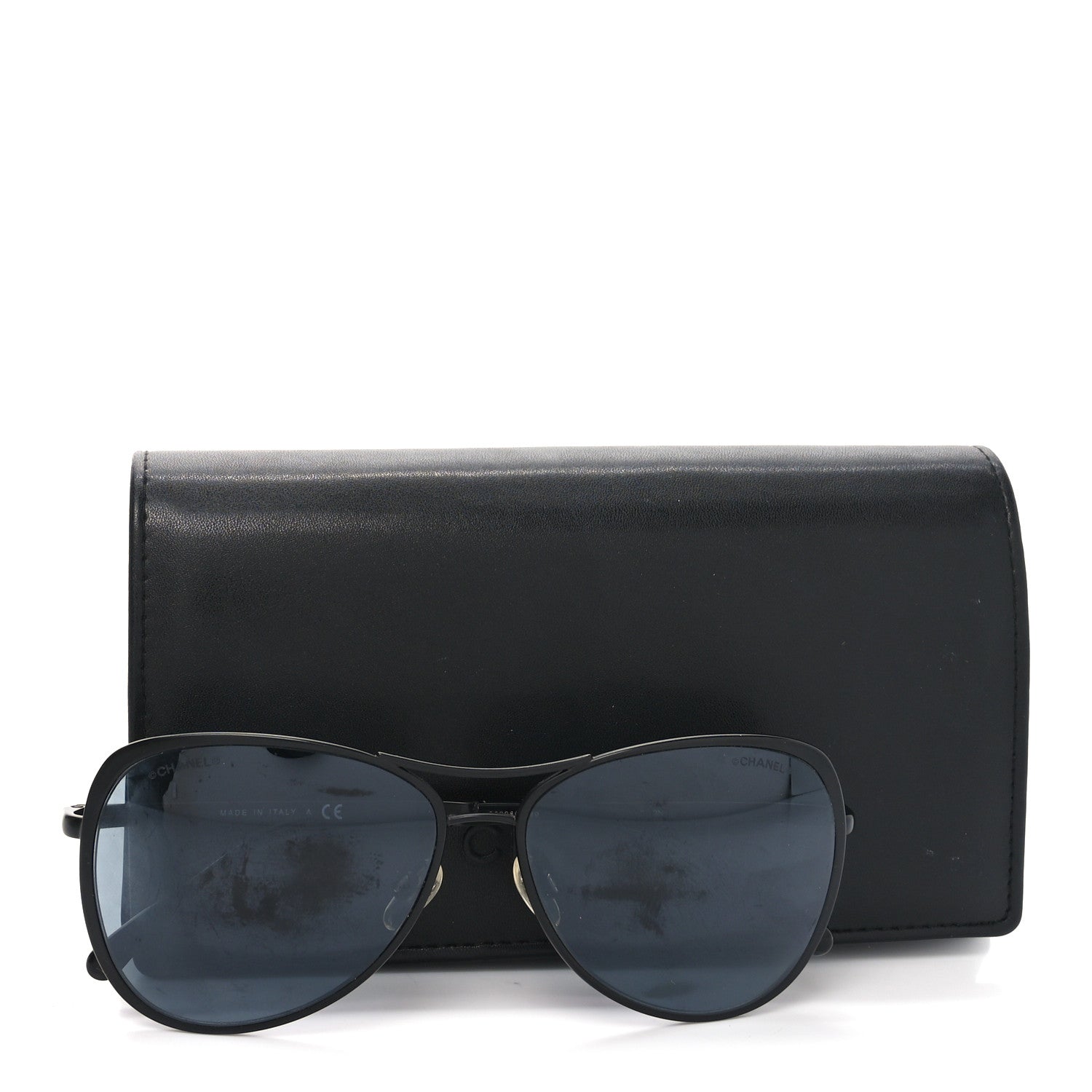 Chanel Aviator Sunglasses — Black