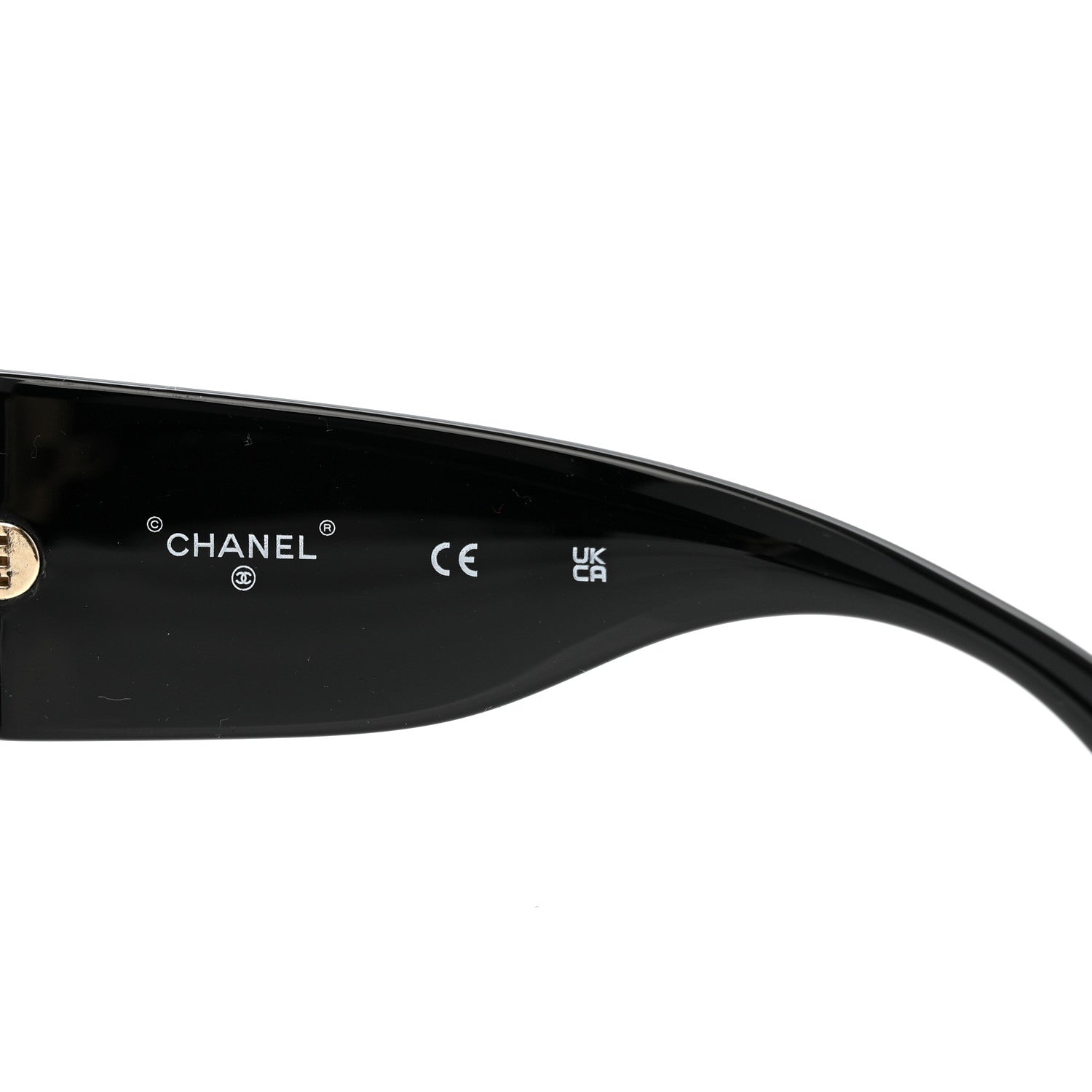 Chanel Rectangle Sunglasses — Black