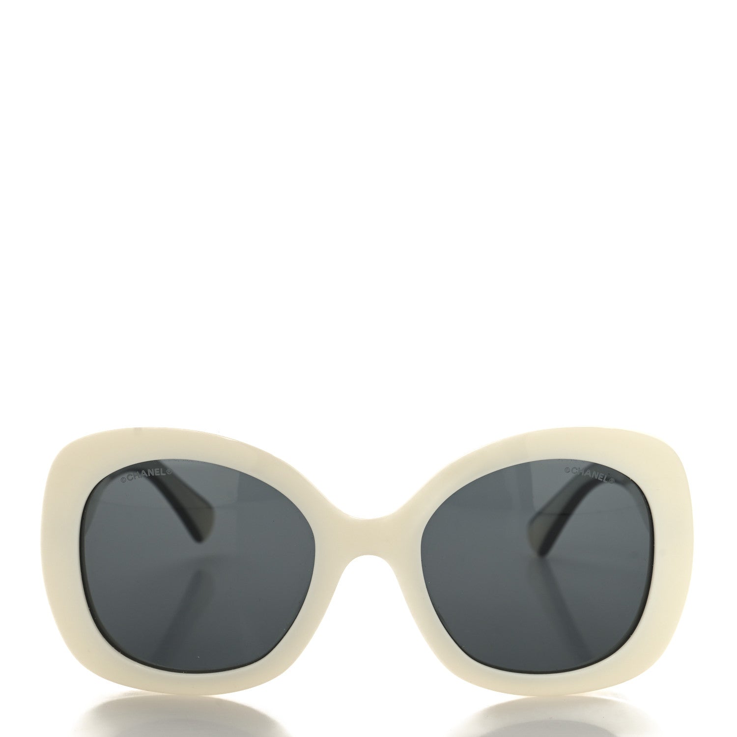Chanel Oversized Sunglasses — White