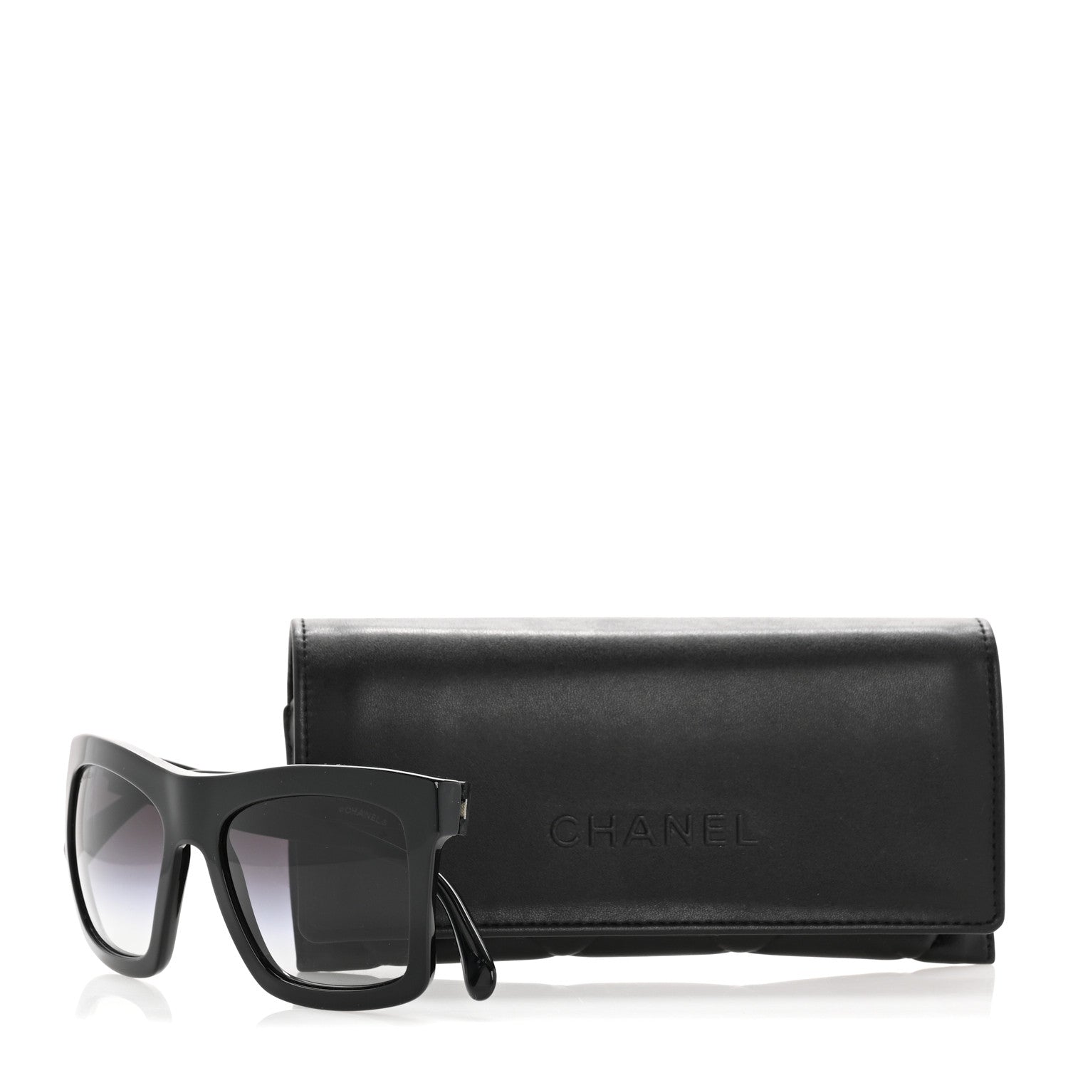 Chanel Oversized Square Sunglasses — Black