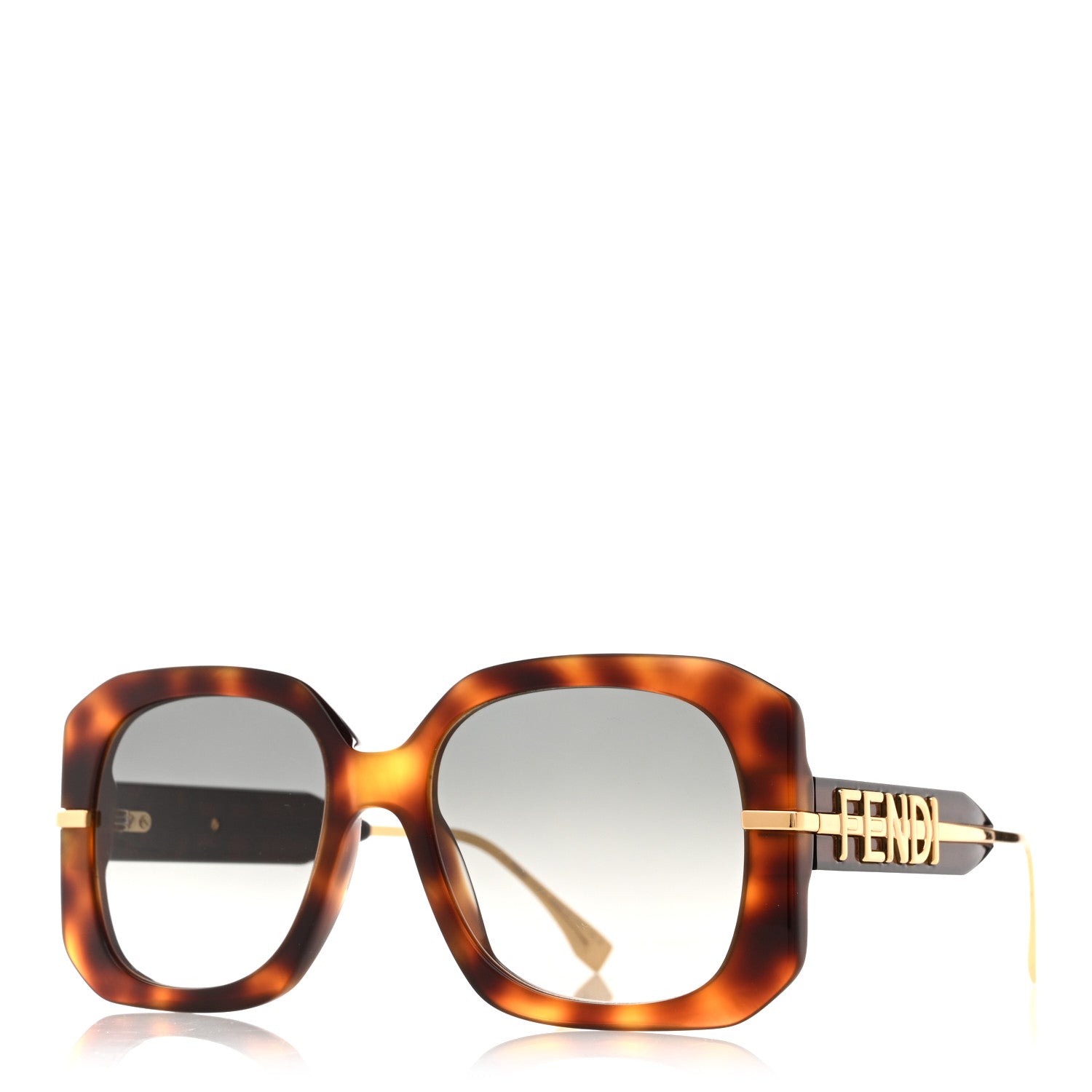 Fendi Square Sunglasses — Tortoise