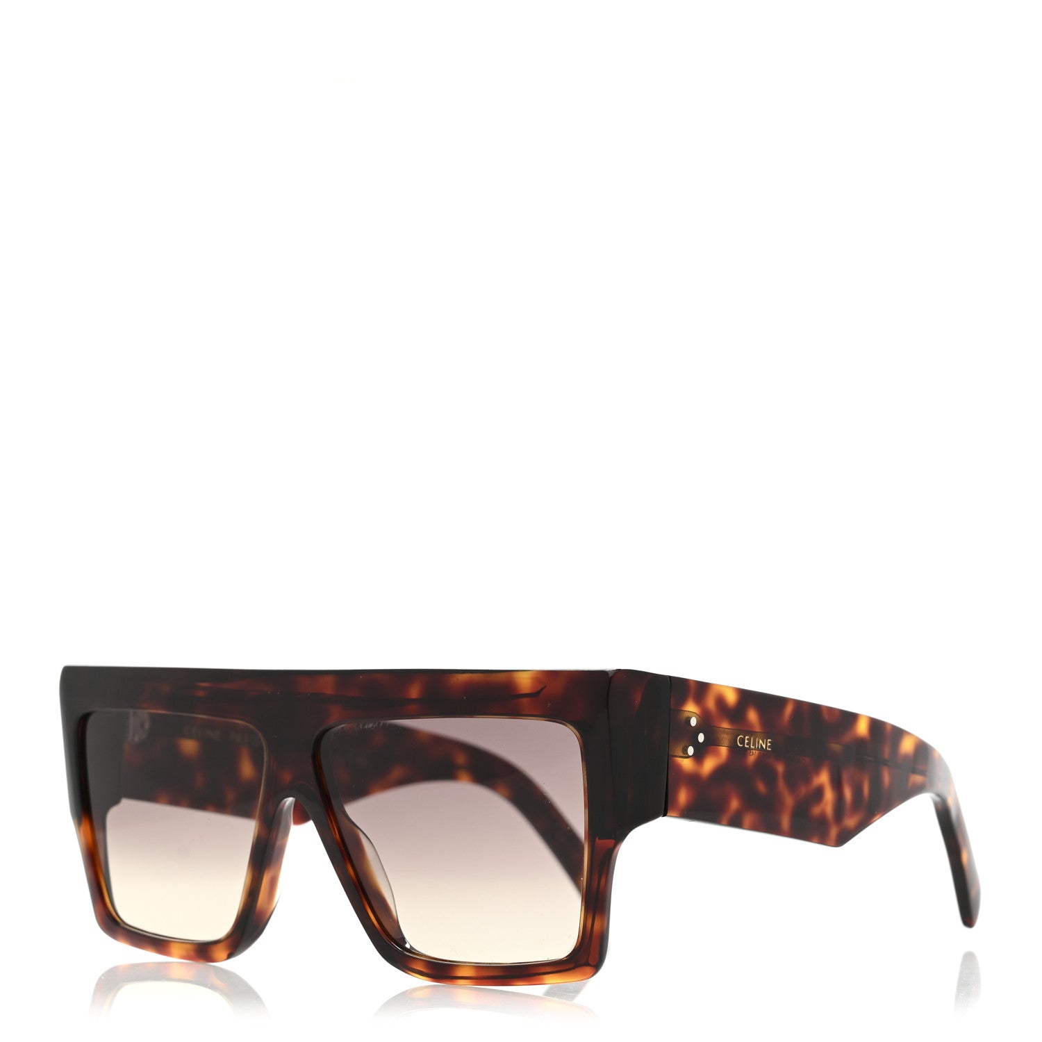 Celine Square Sunglasses — Tortoise