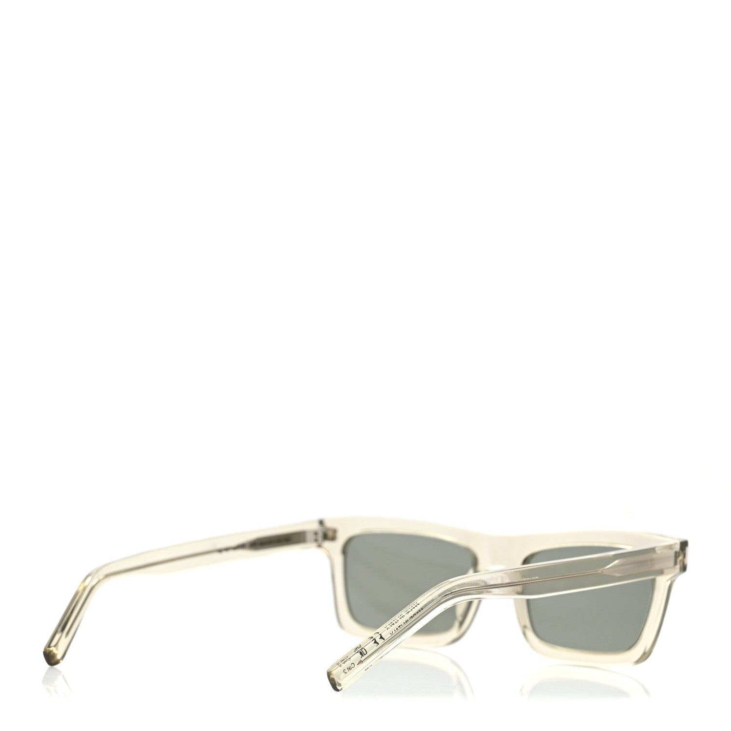 Saint Laurent Square Sunglasses — Transparent SL461