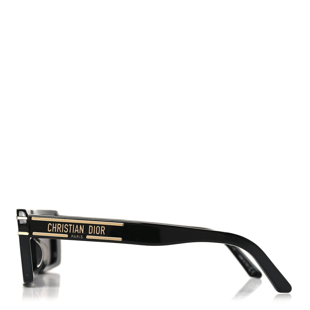 Dior Round Sunglasses — Black