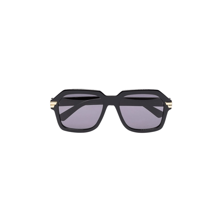 Bottega Veneta Shiny Unapologetic Sunglasses — Black