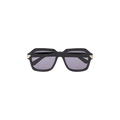 Bottega Veneta Shiny Unapologetic Sunglasses — Black