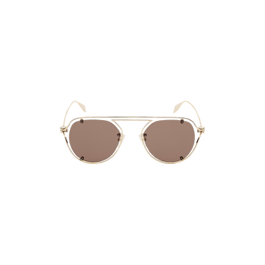 Alexander McQueen Sunglasses — Gold