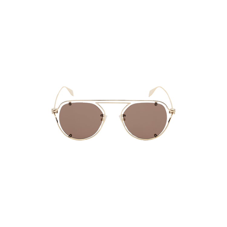 Alexander McQueen Sunglasses — Gold