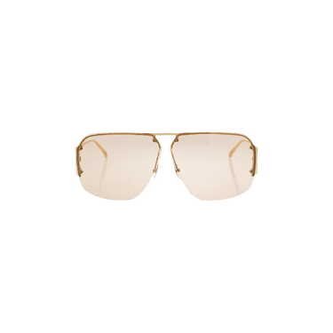 Bottega Veneta Aviator Sunglasses — Gold