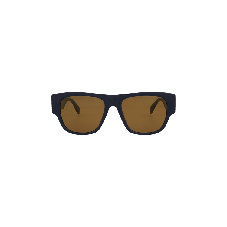 Alexander McQueen Square Frame Acetate Sunglasses — Blue