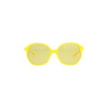 Balenciaga Round Frame Acetate Sunglasses — Yellow