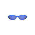 Balenciaga Round Frame Acetate Sunglasses — Blue