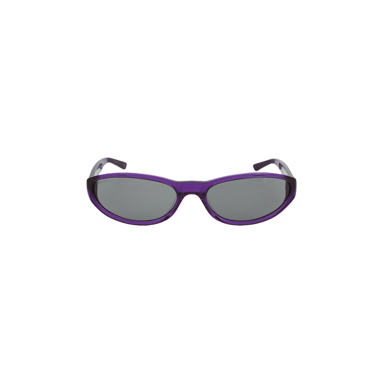 Balenciaga Round Frame Acetate Sunglasses — Purple