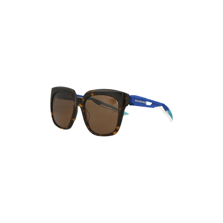 Balenciaga Square Frame Acetate Sunglasses — Brown