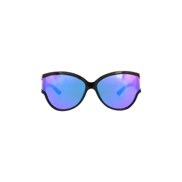 Balenciaga Round Frame Sunglasses — Black