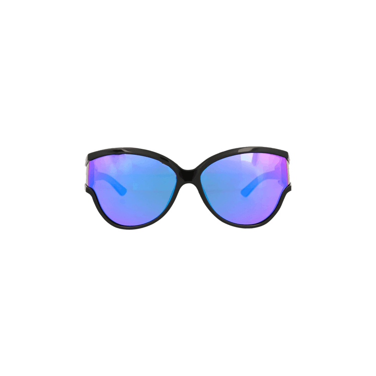 Balenciaga Round Frame Sunglasses — Black