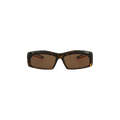 Balenciaga Round Frame Sunglasses — Brown