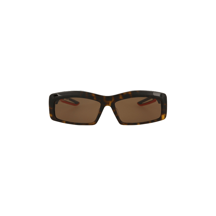 Balenciaga Round Frame Sunglasses — Brown