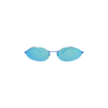 Balenciaga Round Frame Metal Sunglasses — Blue