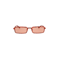 Balenciaga Square Frame Metal Sunglasses — Red