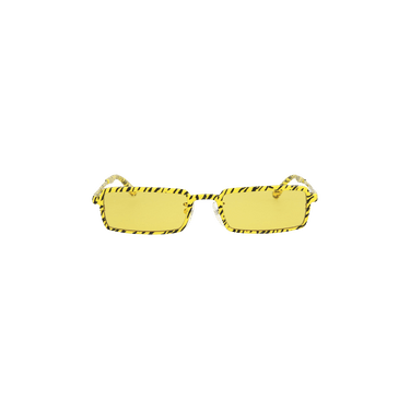 Balenciaga Square Frame Metal Sunglasses — Black