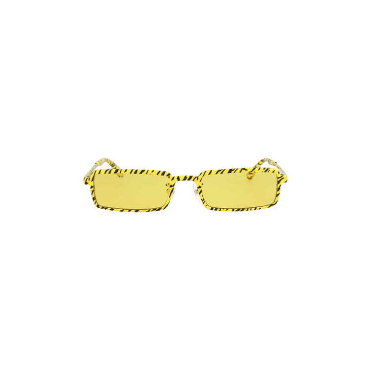 Balenciaga Square Frame Metal Sunglasses — Black