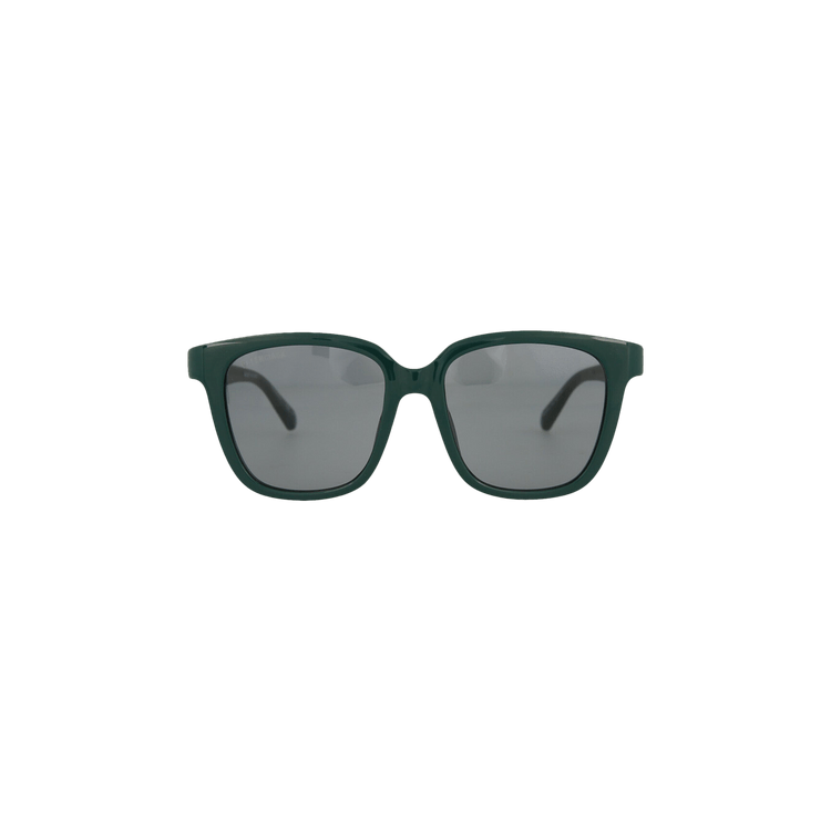 Balenciaga Round Frame Bio Injection Rilsan Sunglasses — Green