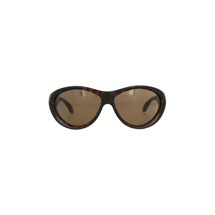 Balenciaga Aviator Style Bio Injection Rilsan Sunglasses — Brown