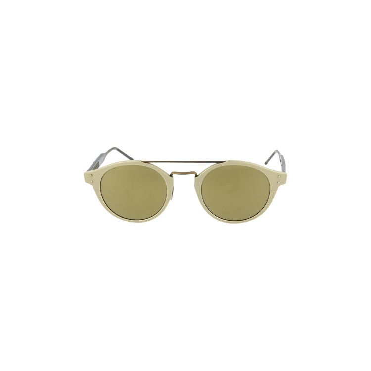 Bottega Veneta Aviator Style Acetate Sunglasses — Gold