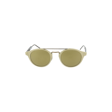 Bottega Veneta Aviator Style Acetate Sunglasses — Gold