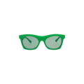 Bottega Veneta Square Frame Acetate Sunglasses — Green