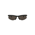 Bottega Veneta Round Frame Injection Sunglasses — Black