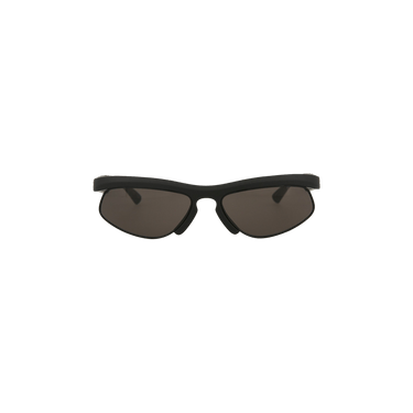 Bottega Veneta Round Frame Injection Sunglasses — Black