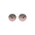 Gucci Round Frame Metal Sunglasses — Gold